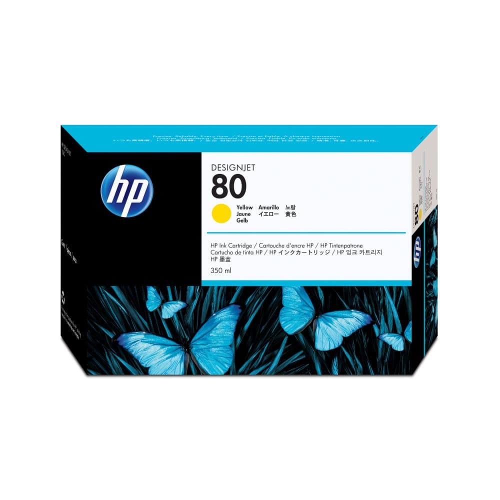 Cartouche d'encre HP 80 Jaune