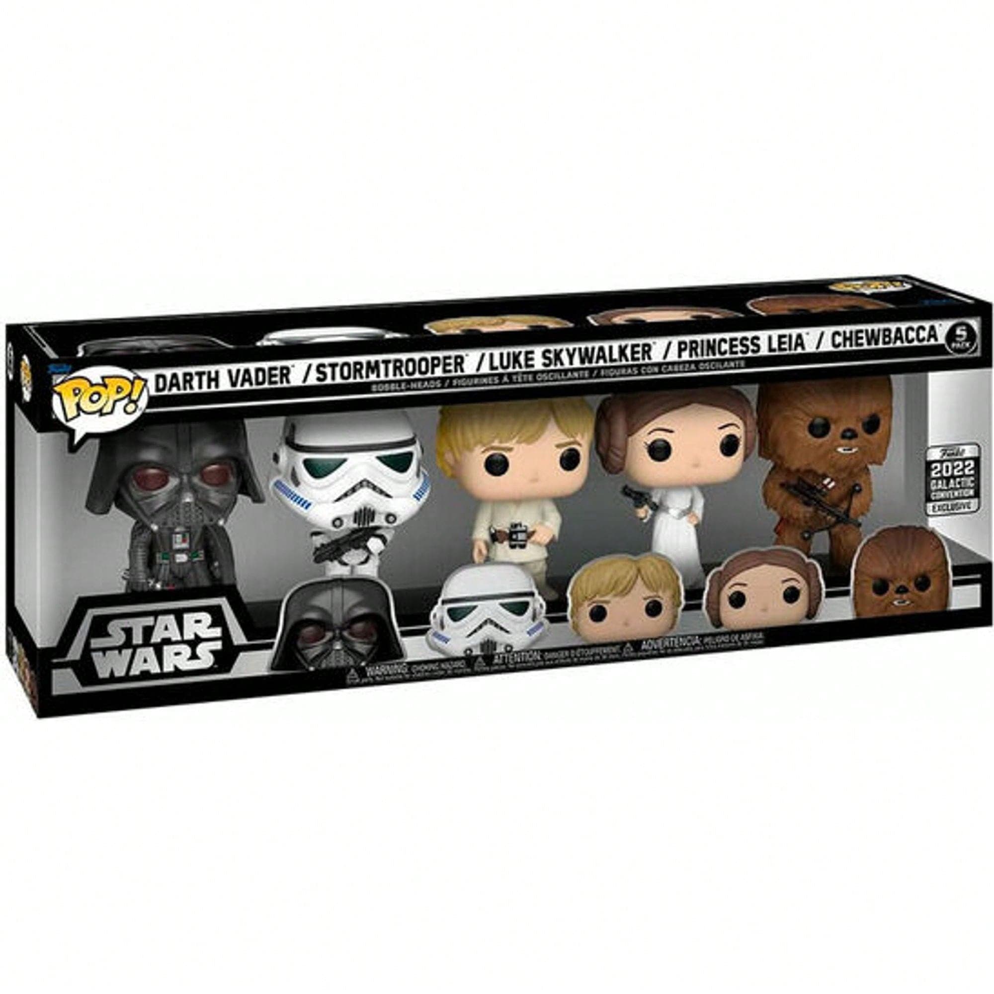 | Blister de 5 figurines exclusives Pop Star Wars Classics